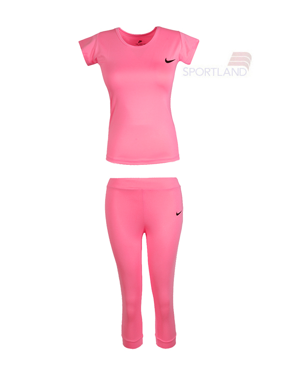 ست تی شرت و برمودا ورزشی زنانه نایکی Hoomer