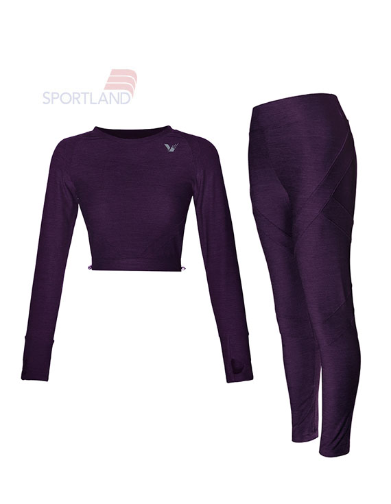 نیم تنه آستین بلند+لگ ورزشی زنانه ویکتور Sports Bra-Leg Viclight W