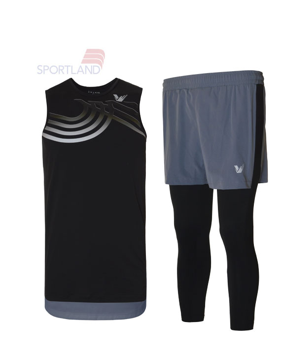 ست رکابی و شلوارک ورزشی مردانه ویکتور Vicrun Long Set M