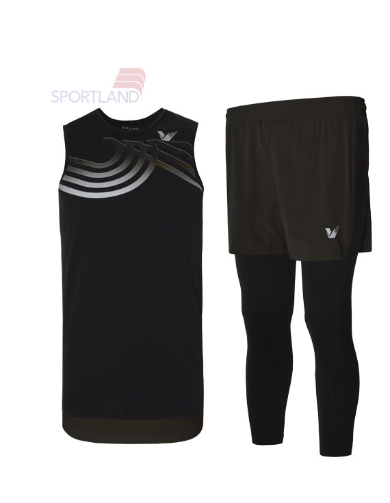ست رکابی و شلوارک ورزشی مردانه ویکتور Vicrun Long Set M