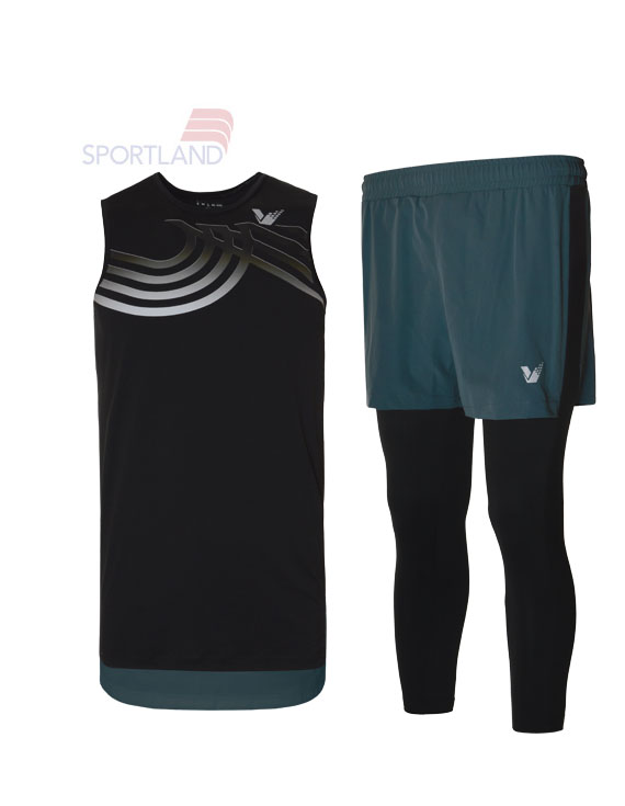 ست رکابی و شلوارک ورزشی مردانه ویکتور Vicrun Long Set M