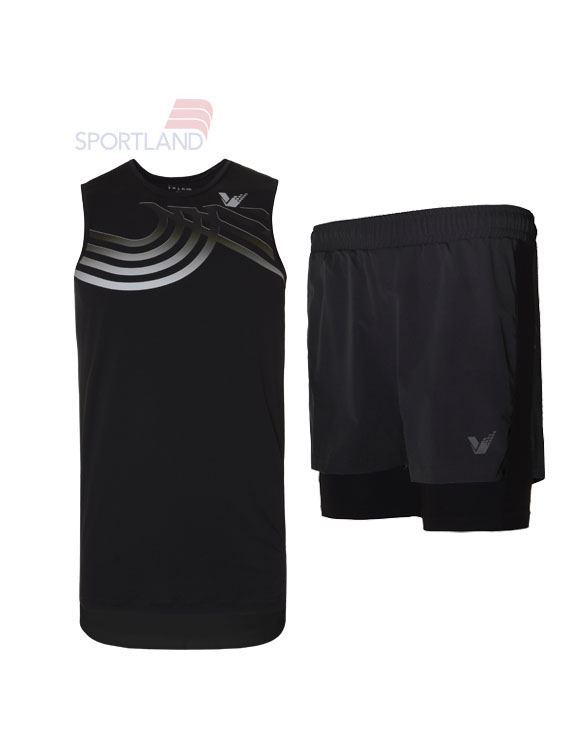 ست رکابی و شلوارک ورزشی مردانه ویکتور Vicrun Set M