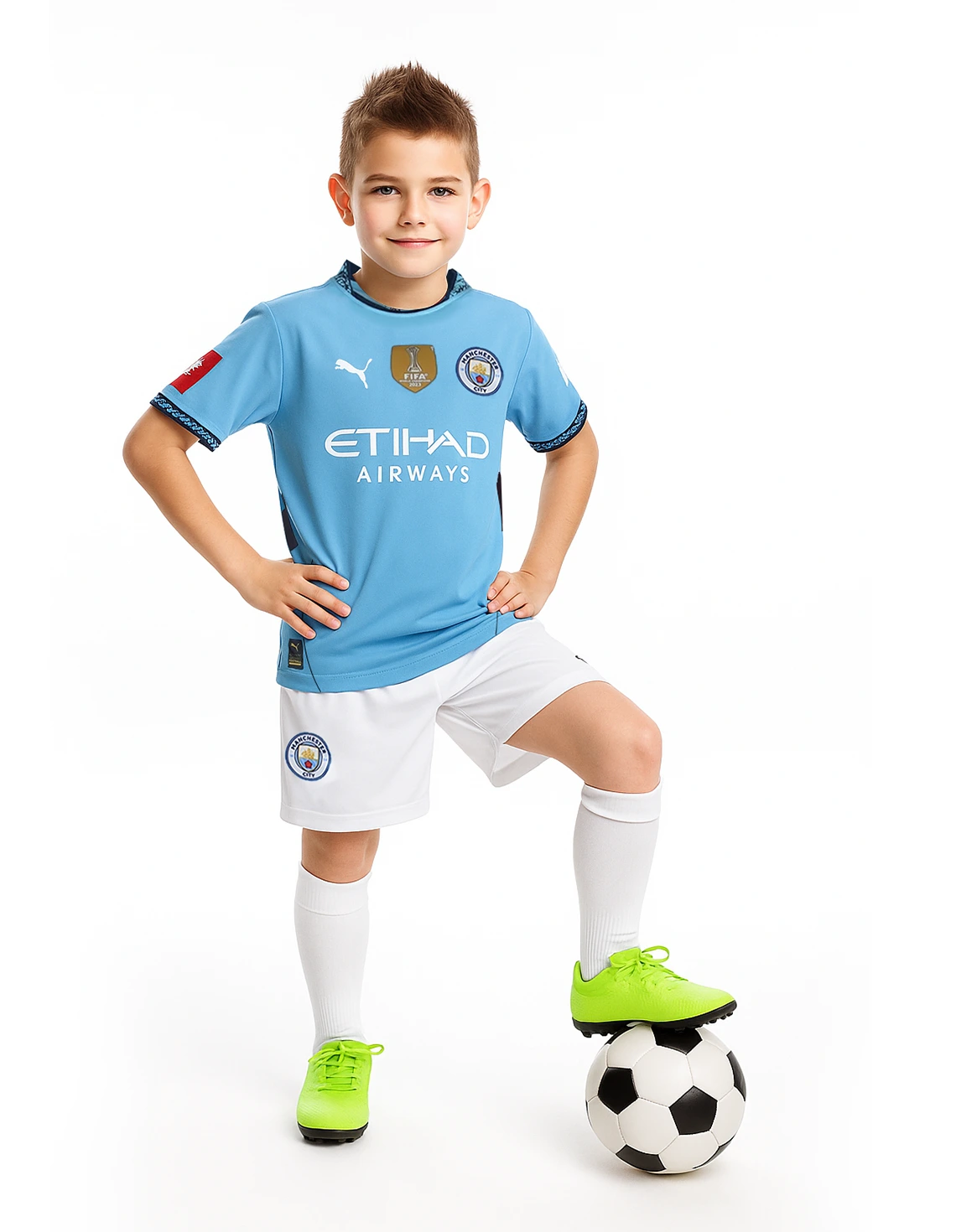 ست تیشرت و شلوارک فوتبال Unisex پوما Manchester City Mini Kit U ست تیشرت و شلوارک فوتبال Unisex پوما Manchester City Mini Kit U