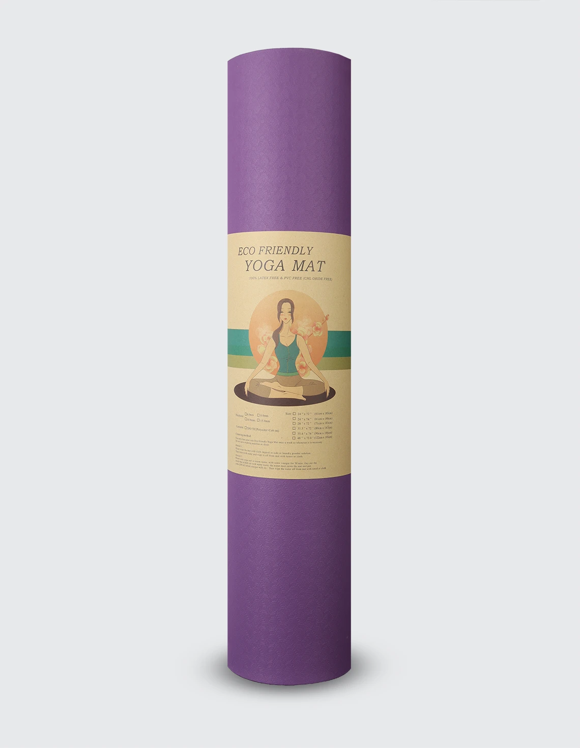 مت یوگا و پیلاتس Unisex بدون برند Eco Friendly Yoga Mat U