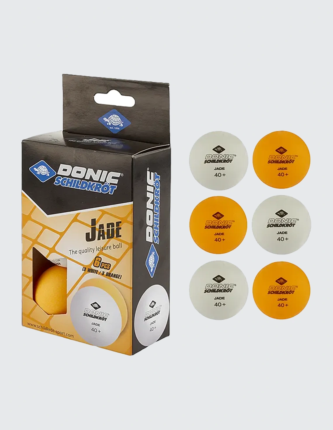 توپ پینگ پنگ Unisex برند عمومی شیلدکروت 40+ JADE بسته 6 عددی OLK