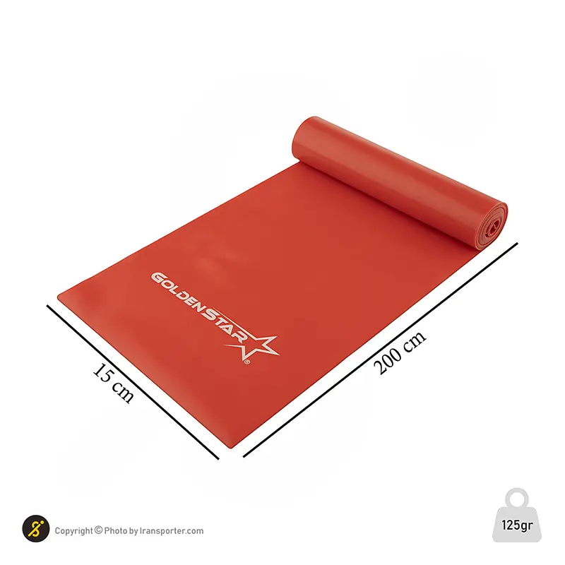 کش پیلاتس Unisex برند عمومی گلدن استار2 متری مقاومت متوسط LS3204 BRS