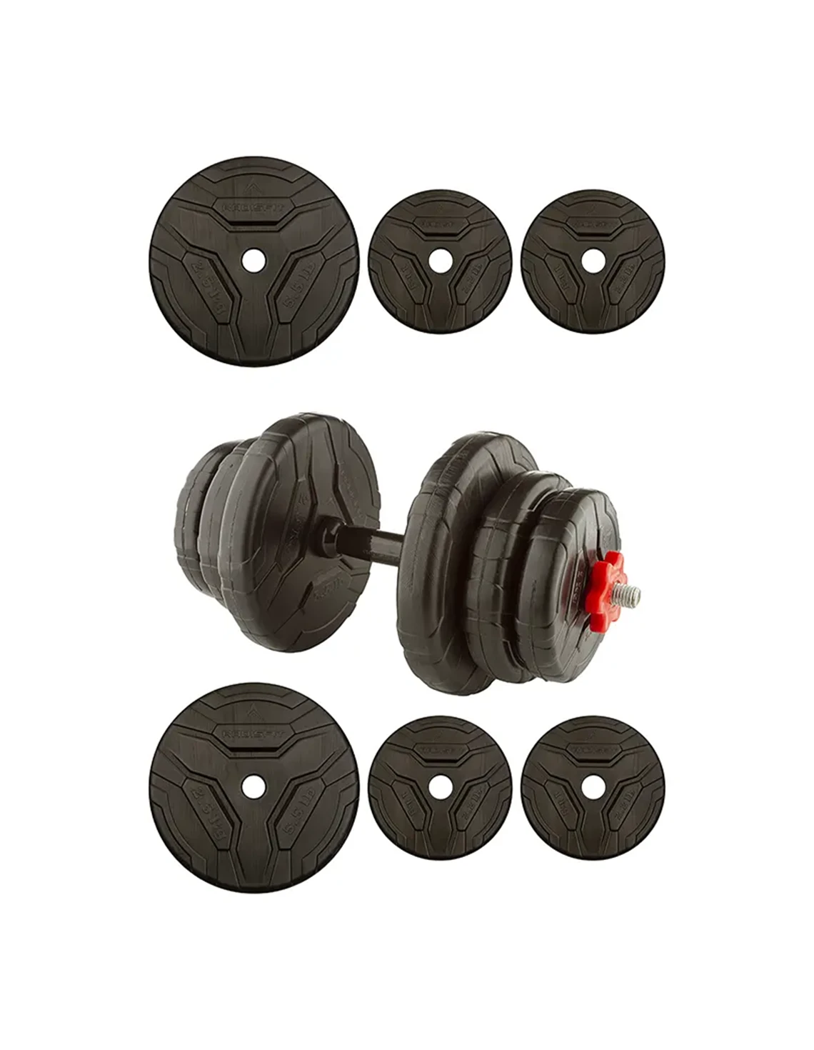 دمبل متحرک Unisex برند عمومی متغیرکامپوزیتی تکی 10 کیلویی رادیس فیت