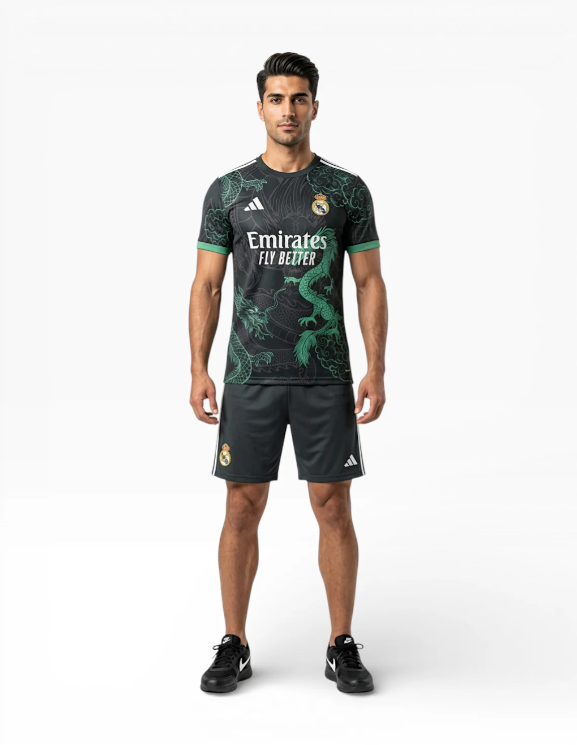 ست تیشرت و شلوارک فوتبال مردانه بدون برند Real Madrid Kit M