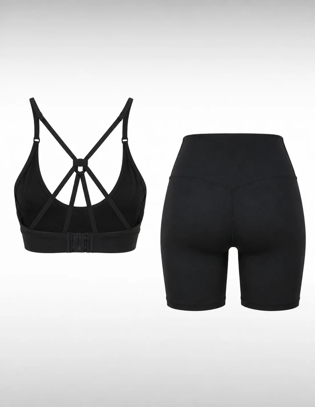 ست نیم تنه و شورتک ورزشی زنانه الو Alo Cozy Fit W