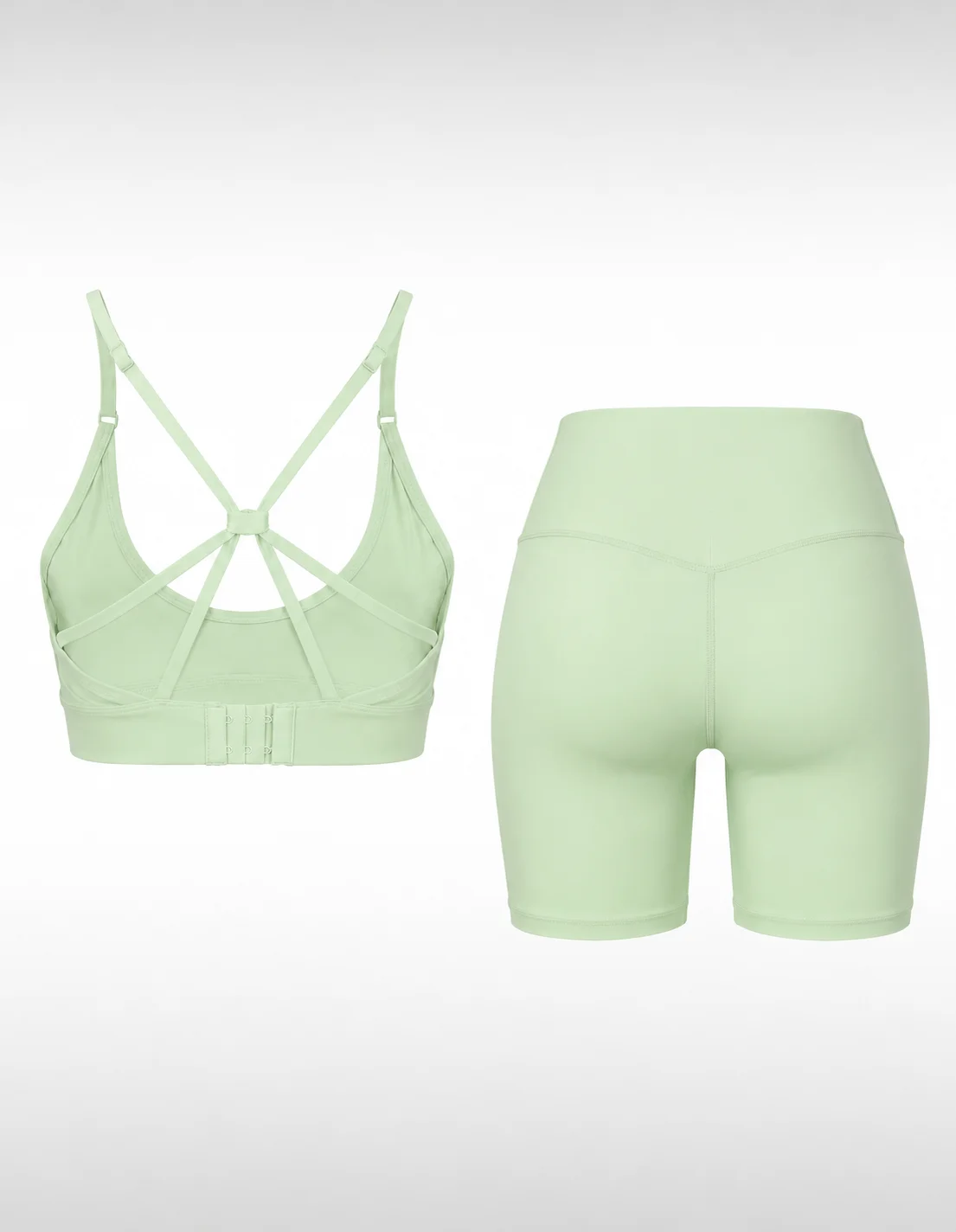ست نیم تنه و شورتک ورزشی زنانه الو Alo Cozy Fit W